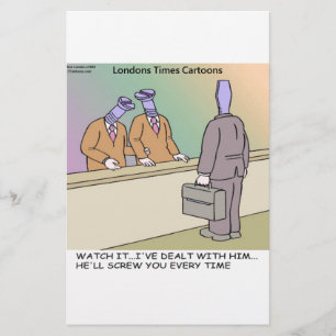 Slechte Verkoper door Rick London Grappig Briefpapier