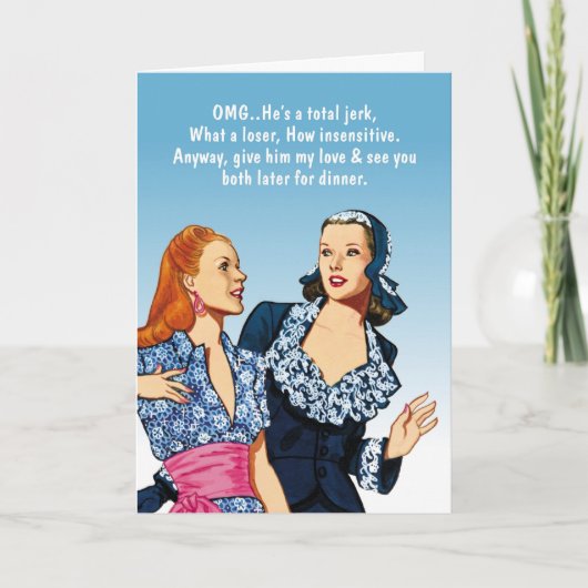 Slechte vriend/echtgenoot kaart (Voorkant)