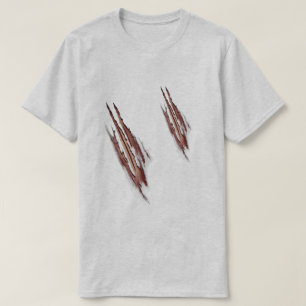 Slechte wolvenaanval verwoeste T - shirts