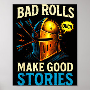 Slechte worpen maken goede verhalen - Rpg-gamingpl Poster