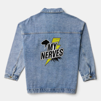 Slechte zenuwen: blijf sterk denim jacket