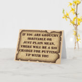 Slechtgezind Wenskaart Kaart (Gele Bloem)