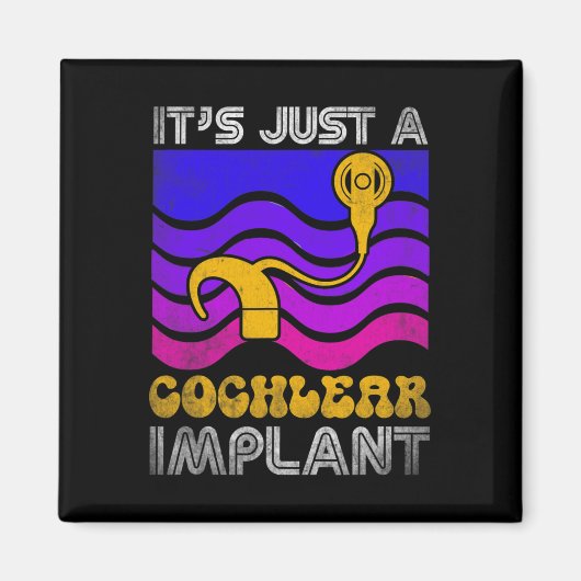 Slechthorend, leuk ASL Gehoorstoornis Cochleair Magneet (Voorkant)