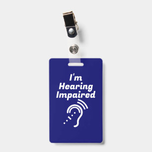 Slechthorend Wees Geduldig Badge