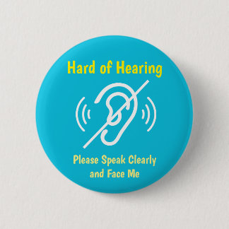 slechthorende pinback ronde button 5,7 cm