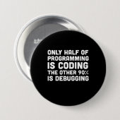Slechts de helft van de programmering codeert ronde button 7,6 cm (Voorkant /achterkant)