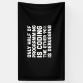 Slechts de helft van de programmering codeert spandoek (Verticaal)