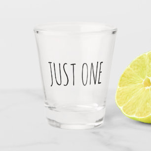 Slechts één grappig geschenk shot glas