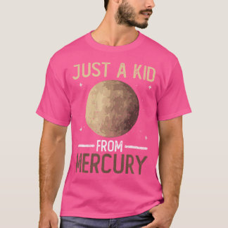 Slechts een Kind van Mercury - Mercury Planet Spac T-shirt
