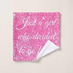 SLECHTS EEN MEISJE DIE BESLOOT DAT ZWARE ZWART-WIT WASHANDJE
