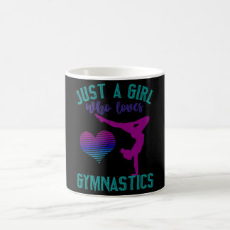 SLECHTS EEN MEISJE DIE VAN GYMNASTIEK HOUDT KOFFIEMOK