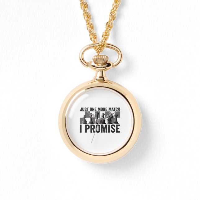 Slechts één wedstrijd meer, ik beloof het, grappig horloge (Voorkant)