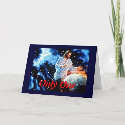 Slechts Één Wenskaart Kaart (Voorkant)