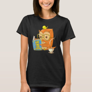 Slechts N O G Eén Hoofdstuk Cute Uil Leest Boek Me T-shirt