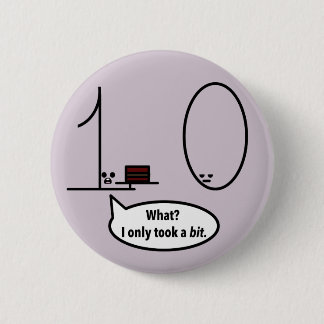 Slechts nam een beetje ronde button 5,7 cm