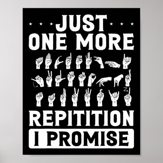 Slechts Nog Eén Herhaling Ik Beloof Ontwerp Voor D Poster (Voorkant)