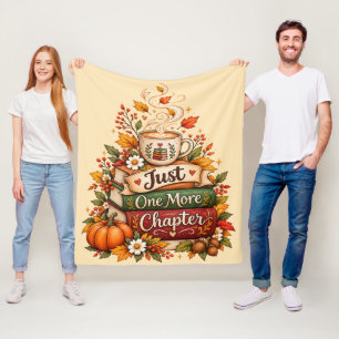 Slechts Nog Één Hoofdstuk - Herfst Boekliefhebber Fleece Deken