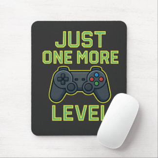 Slechts Nog Een Niveau Gamer Kunst Muismat