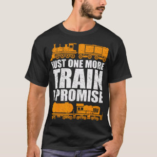 Slechts Nog Één Trein Ik Beloof Modeltrein Spoorwe T-shirt