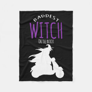 Slechtste heks in de buurt - halloween kostuum  fleece deken