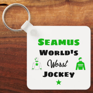 Slechtste Jockey Ter Wereld Persoonlijke Grappige  Sleutelhanger