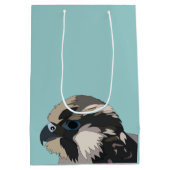 slechtvalk vogel kunst medium cadeauzakje (Achterkant)