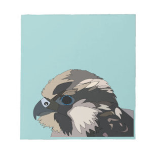 slechtvalk vogel kunst notitieblok
