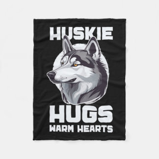 Sled Dog Huskie Alaska Wintersport Sledding Fun Fleece Deken