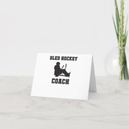 Sled Hockey Coach Bedankkaart
