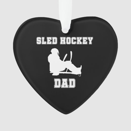 Sled Hockey Pa Ornament (voorkant)