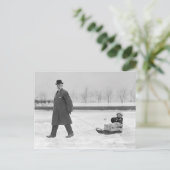 Sled Ride, 1912 Briefkaart (Staand voorkant)