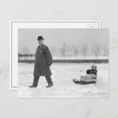 Sled Ride, 1912 Briefkaart (Voorkant / Achterkant)