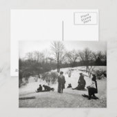 Sledding in Central Park, 1906 Briefkaart (Voorkant / Achterkant)