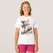 Sledding In The Snow T-Shirt (Devant entier)