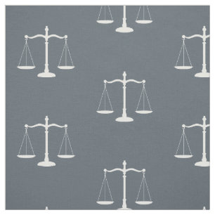 Slede grijze Solid Law Scales Fabric Stof