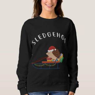 Sledgehog, Grappig schattig dier egel kerst Trui