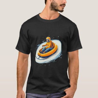 Sledgen wintersport voor en t-shirt
