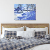 Sledging Derbyshire Peak District 2012 Canvas Afdruk (Insitu (Slaapkamer))