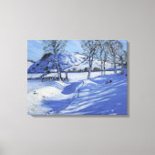 Sledging Derbyshire Peak District 2012 Canvas Afdruk (Voorkant)