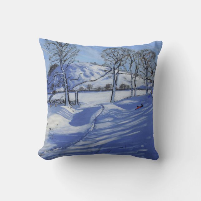 Sledging Derbyshire Peak District 2012 Kussen (Voorkant)