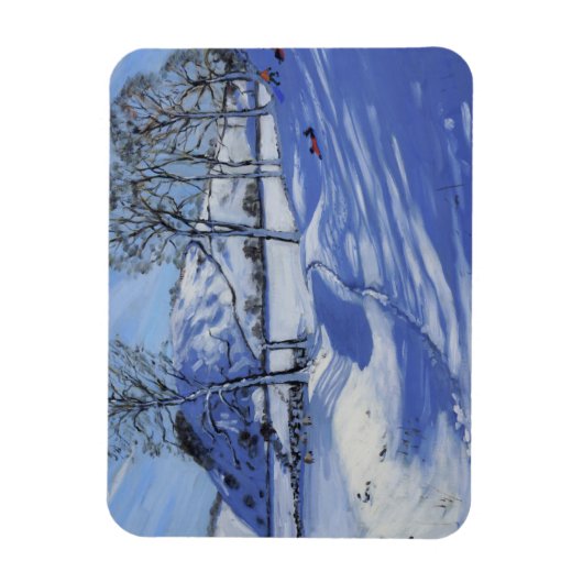 Sledging Derbyshire Peak District 2012 Magneet (Verticaal)