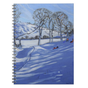 Sledging Derbyshire Peak District 2012 Notitieboek
