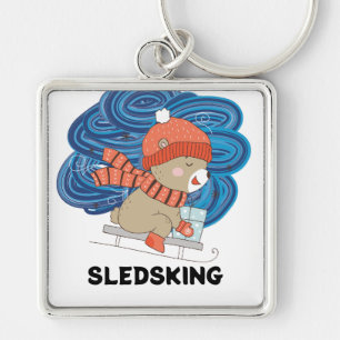 Sledsking sleutelhanger
