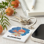 Sledsking sleutelhanger (Voorkant Rechts)