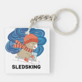 Sledsking sleutelhanger (Achterkant)