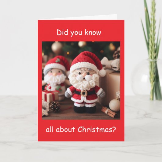 *SLEE DE HELE DAG DAN CABERNET" FEESTDAGEN KAART (Voorkant)