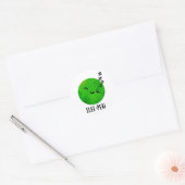 Slee-pea Grappige Sleeping Pea Pun Ronde Sticker (Envelop)