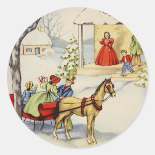  slee rit Christmas_sticker Ronde Sticker