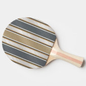 Sleek and Modern Stripe Pattern Tafeltennisbatje (Zijkant)
