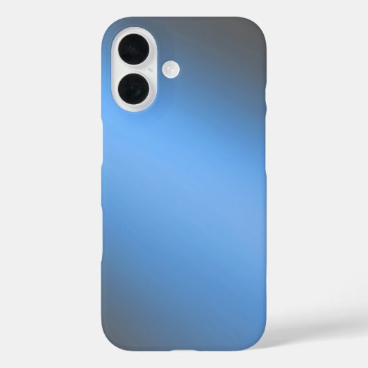 Sleek Blue Ombre - iPhone 16 Coque (Verso)